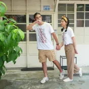 《自做自售》復古 T-shirt - 台灣地方名產　中性 男女皆宜 禮物推薦 台灣特色 台灣設計