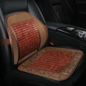 全球選品1館 生活百貨 通用汽車座墊夏季涼墊腰靠 竹片麻將涼蓆透氣涼爽坐墊方墊單片座