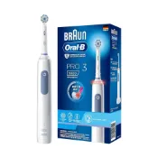 (店+)【Oral-B 歐樂B】【德國百靈Oral-B】PRO3 PRO3000B PRO3000 3D電動牙刷 (經典藍)