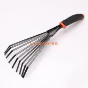 家用摟草筢子鐵扒子鋼耙子農具園林園藝工具菜園樹葉耙草爬草耙子