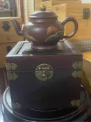 紫砂壺中國宜興養壺/早期紫砂壺/出水流暢400cc/名家孟臣/高檔收藏壺/全手工/值得珍藏/好泡好上手/斷水利落