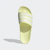 【我塑我形】ADIDAS  Adilette Aqua 拖鞋 女款 白黃 黃 EG5820