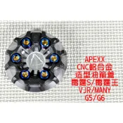 APEXX | CNC鋁合金 造型油箱蓋 油桶蓋 外蓋 適用 雷霆 雷霆S 雷霆王 VJR MANY G5 G6 灰色