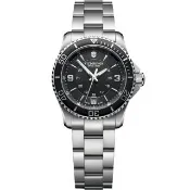 【VICTORINOX 瑞士維氏】Maverick Large 潛水大三針女腕錶 手錶 情人節 禮物(VISA-241701/34mm)