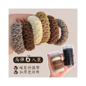 (店+)【現貨 附發票】高彈髮圈 加厚髮圈 頭繩紮頭髮高彈力耐用髮繩 女 加粗 不傷髮 髮圈 2024年新款 橡皮筋頭飾