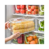 (店+)新款冰箱收納盒透明PET食品級冷凍家用保鮮密封盒雞蛋水果蔬菜 优厨纳家居