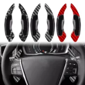 適用 Volvo 沃爾沃 XC40 XC60 XC90 S60 V60 專用碳纖維方向盤換檔撥片 北歐車運動內裝升級改裝