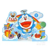 哆啦a夢 生日賀卡 小叮噹 大型 卡通 立體 生日卡片 有聲音 閃燈 紙製品 文具 生日禮物 a夢久久
