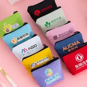 萄禧客製【客製化】【零錢包】 布藝 小號 收納包 簡約 卡包 素色零錢包 迷你 糖果色系 硬幣包 訂製印logo