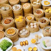 超值經典港式點心 4款 各10入(共40入) 蟹黃燒賣、鮮肉珍珠丸、碧綠魚翅餃、黃金流沙包共40入【超值組合$1288】【港式點心】【寶達港式餐廳】【港點】