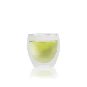【Chikao】耐熱如意雙層杯 220ml /K166M(雙層玻璃杯)