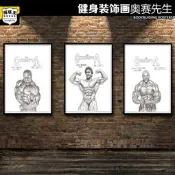 健美裝飾畫奧賽健體奧林匹亞先生手繪海報羅尼喬卡特健身房貼掛畫
