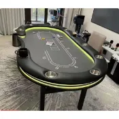 新品 專業德州撲克桌 棋牌室籌碼撲克牌折疊臺面 桌布顏色可定製德州桌子