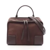 【DOKODEMO】【二手】 LOEWE Amazona 180 大號兩用手提包 A039ASRX030018 麂皮單肩包 女士 全新