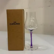 【全新】米其林聯名！格蘭利威 普羅旺斯限定版紫色水晶聞香杯 🍷 夢幻紫腳花卉雕花/威士忌高腳杯/極稀有收藏
