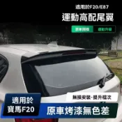 BMW1系尾翼頂翼F20/E87無損安裝碳纖紋亮黑款改裝尾翼