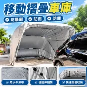 【防暴曬防塵】汽車遮陽棚 車棚 移動摺疊車庫 伸縮汽車遮陽傘 半自動全自動 汽車遮陽罩