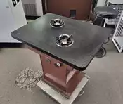 [龍宗清] 2人木火鍋桌(小火鍋) (21031702-0012) 火鍋木桌 營業用火鍋桌 石頭火鍋桌 小火鍋桌 瓦斯爐火鍋桌 迷你火鍋桌 