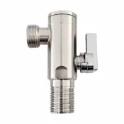 (店+)【蝴蝶衛浴】蝴蝶衛浴~304不鏽鋼 濾網型三角閥(單支).一進一出.三角凡而.全開式角閥.三角外牙.大流量球閥.四分粗牙.加厚版