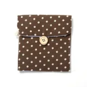 協貿國際日用品生活2館 Storage Bags Polka Dot Cotton Linen Sanitary Pad Pouch Aunt