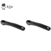 2x 鋁合金空心自行車左曲柄臂自行車曲柄臂主要適用於 SHIMANO 590 610 SLX XT XTR 曲柄組黑色