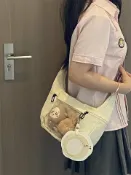 全球選品1館 生活百貨 錢一波的痛包｜奶白餃子包斜背日常通勤百搭上班上課小食量大容量