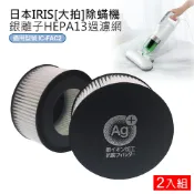 魔電 3C 館 日本IRIS 除蟎機(大拍)銀離子HEPA過濾網-2入(CF-FHK2) 副廠 IC-FAC2 KIC-FAC2/3 圓形