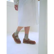 棕色_V口瑪莉珍_3M防水麂皮 A5789 (棕、灰 2色)