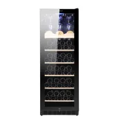 (店+)【LEZUN 樂尊】玻璃門展示恒溫紅酒櫃 LZ-270L01 滿層架/掛杯架/全配(冷藏冰箱 葡萄酒櫃 紅酒櫃 冷藏櫃 冰吧)