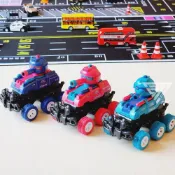 (店+)『碰撞變形可發射坦克車/3色』慣性車 變形車 發射炮彈車 汽車玩具 車型玩具 變形車玩具 射擊玩具 越野車