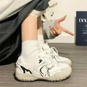 (店+)德訓鞋帆布鞋懶人鞋球鞋平底鞋休閒鞋氣墊鞋平底休閒鞋舒適加寬加肥防滑四季鞋透氣休閒輕量足弓支撐網面鞋穆勒鞋增高韓系軟底一腳蹬旅遊鞋減壓鞋墊久站不累腳吸震減壓厚底免系鞋帶護士鞋大尺碼時尚百搭豆豆鞋