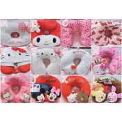 ♥小花花日本精品♥ 現貨 Kitty 熊大 美樂蒂 米奇米妮 小熊維尼 頸枕 腰靠枕 U型枕 午安枕 抱枕 坐墊枕~8