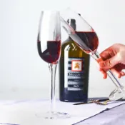 全球選品1館 生活百貨 歐式創意半紅酒杯水晶玻璃葡萄酒杯輕奢簡約家用半圓形杯身香檳杯