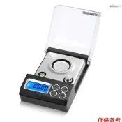 高精度迷你毫克秤 便攜珠寶秤藥粉秤實驗稱 電子秤實驗室天平毫克稱 黃金克拉稱 50g/0.001g CT-33 不帶電池