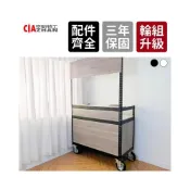 (店+)【空間特工】免螺絲角鋼攤車_入門款 台灣製造 工業風攤車 夜市攤架 展示架 攤車創業 台車 白鐵攤車 移動式攤車 攤販車