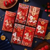 🔥臺灣出貨🔥2026馬年爆款平面刺繡立體卡通福馬紅包春節創意壓歲拜年利是封XXZZ
