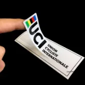 臺灣出貨 UCI世界自行車聯盟公路車山地車單車貼紙自行車架前叉頭盔定製