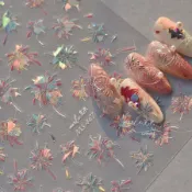 💗台灣出貨💗爆款多巴胺貝殼光煙花美甲貼紙tomoni浪漫新年璀璨煙火輕奢指甲貼