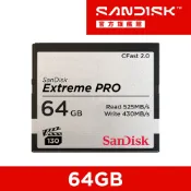 SanDisk 晟碟 Extreme PRO CFast 2.0 記憶卡64GB(公司貨)