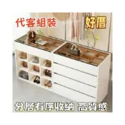 (店+)✨全臺可支援組裝 匠心細節 深40✨衣帽間中島臺鋼化玻璃展示櫃服裝店首飾櫃小型珠寶飾品陳列櫃落地 衣帽間中島櫃 透明玻璃