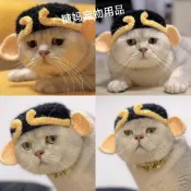 【搞怪變裝】豬八戒寵物純手工毛線針織貓咪帽子狗狗過年新年喜慶醒青蛙套頭飾