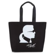 KARL LAGERFELD 老佛爺 帆布托特包 肩背包 購物包 手提包 K56033 卡爾黑色(現貨)