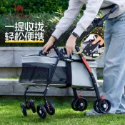 💥爆款💥 寵物推車 輕便 可摺疊 一鍵小中大型犬四季外出露營便攜 遛狗車