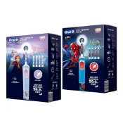 🎉現貨特價！ORAL-B 歐樂B充電式兒童電動牙刷 單握柄/五刷頭 D100/D103K蜘蛛人/冰雪奇緣-吉兒好市多代購