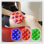 滾輪按摩手套 手掌型滾珠按摩器 360度鋼珠 9龍珠 精油按摩器 滾輪按摩珠 舒壓小物 A2076