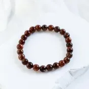 【JING YANG 晶漾】黑金超七石棕色水晶手鍊7mm(旺正財偏財 改善運氣 增加能量)