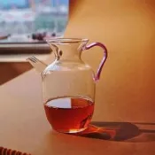 【品質驗證免運】加勇綠茶壺圍爐煮茶壺高硼矽玻璃仿宋手執壺茶水分離茶具小青柑沖