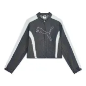 (店+)【PUMA】PUMA 外套 流行系列 T7 牛仔藍 白 短版 賽車外套 女 63980616