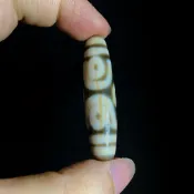十字金剛六眼天珠 / 手工台珠 西藏天珠 藏傳天珠 天珠圖騰
