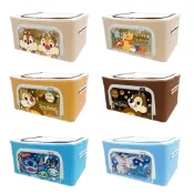 (店+)【網狐家居】迪士尼 Disney - 22L牛津布收納箱 收納盒 置物箱 整理箱 小飛象/維尼/奇奇蒂蒂/史迪奇
